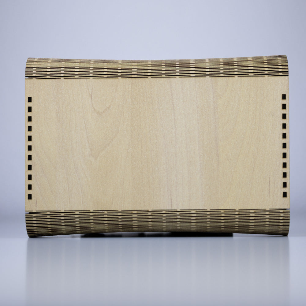 Holz Handtasche mit Holzknopf
