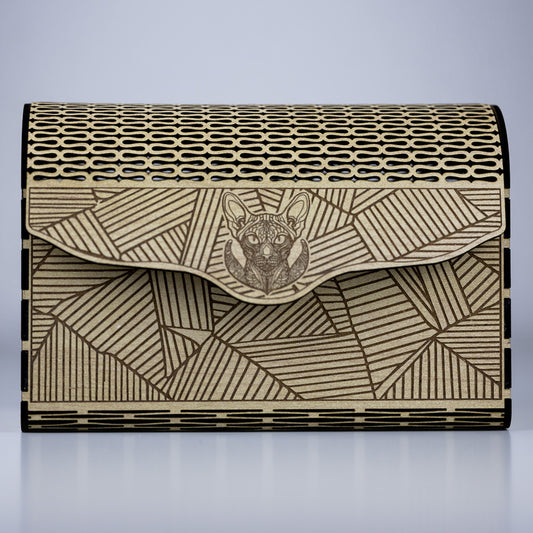 Holz Handtasche "Élégance Sauvage"