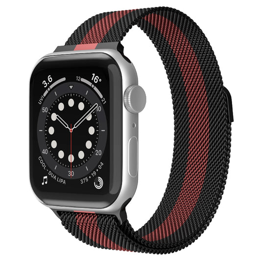Milanaise Band Schwarz Rot